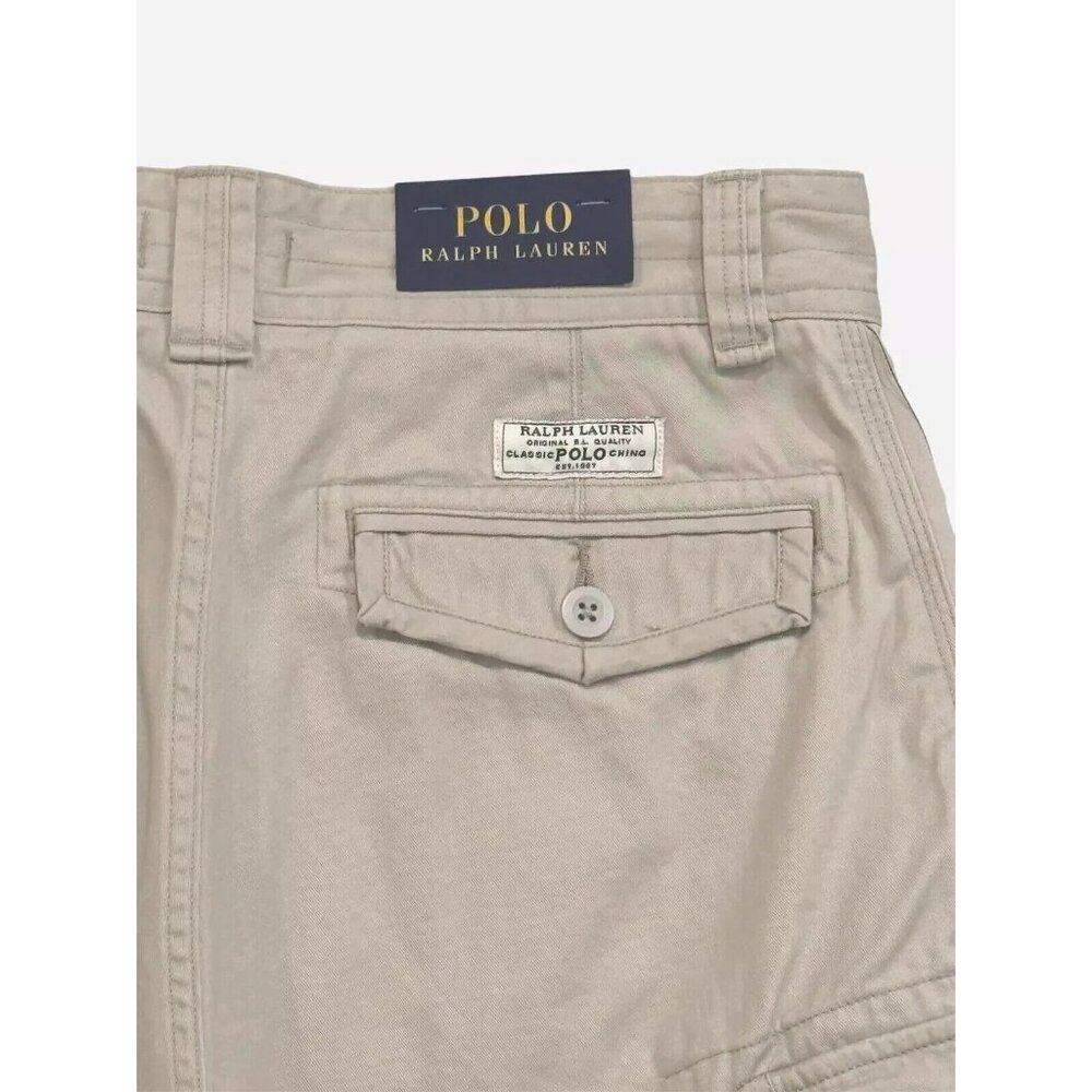 Polo Ralph Lauren Mens Size 30 Classic Stone Gellar Fatigue 10" Cargo Shorts - Picture 6 of 7